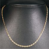 CORRENTE FACETADA FOSCA DOURADA