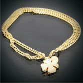 PULSEIRA 2 VOLTAS COM PING. DE TREVO DOURADA OURO