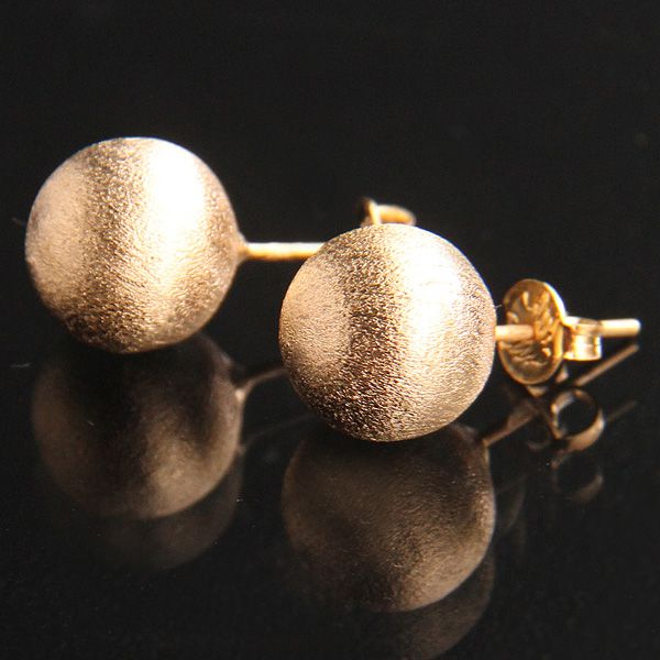 BRINCO BOLA FOSCA 11 MM OURO 18K